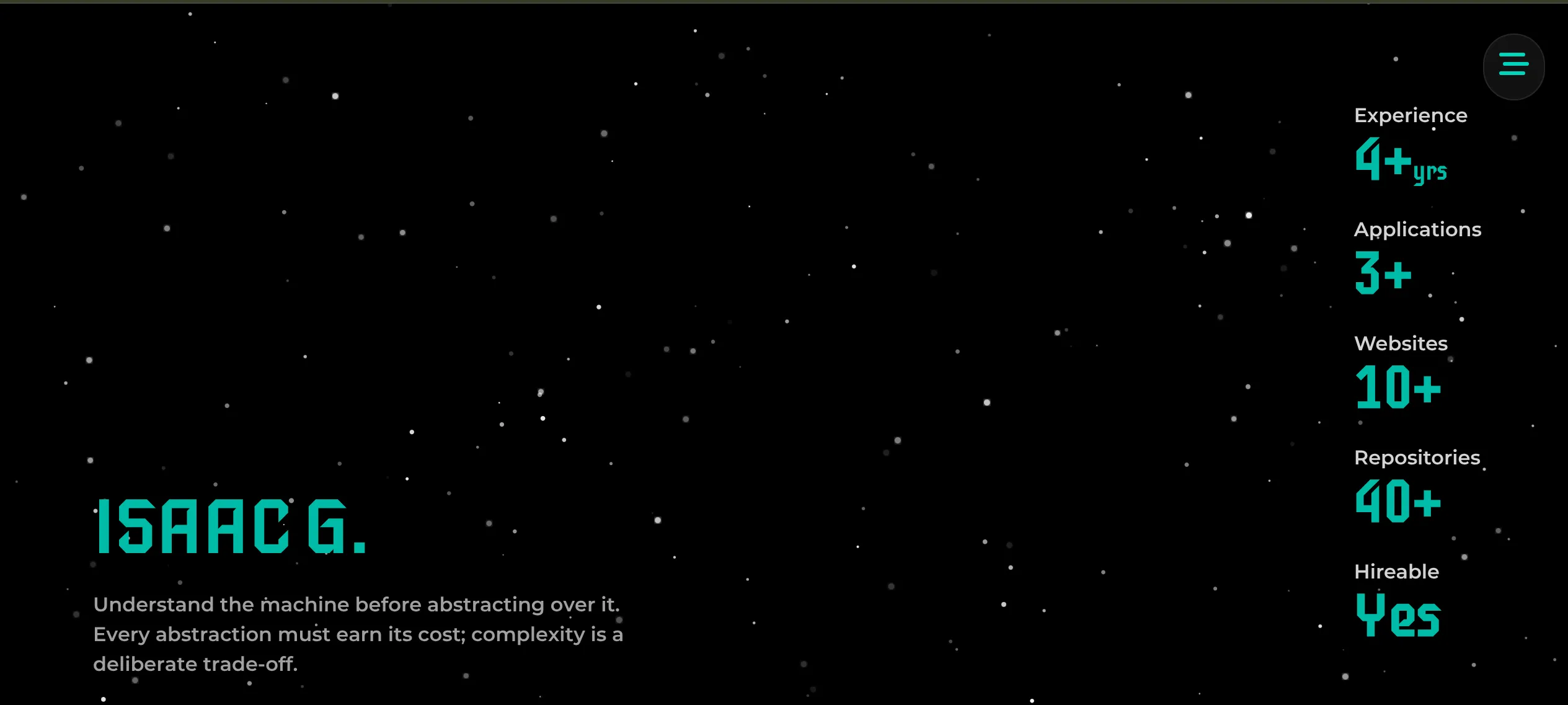 Personal Portfolio Website Banner